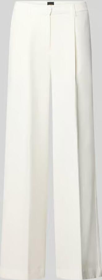 Boss Orange Wide leg broek met bandplooien model 'TIWI2' - Foto 2