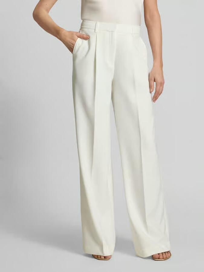Boss Orange Wide leg broek met bandplooien model 'TIWI2' - Foto 3