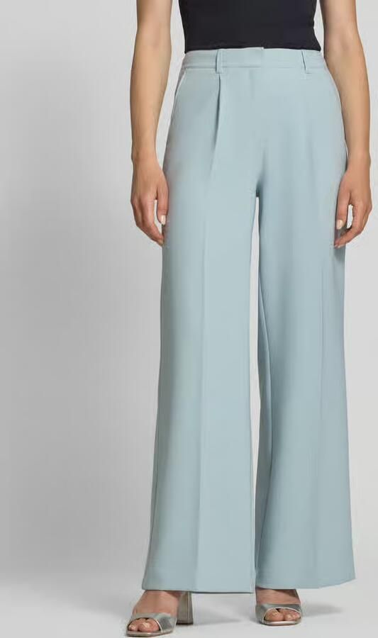 Boss Orange Wide leg broek met riemlussen model 'C-TIWI2' - Foto 2