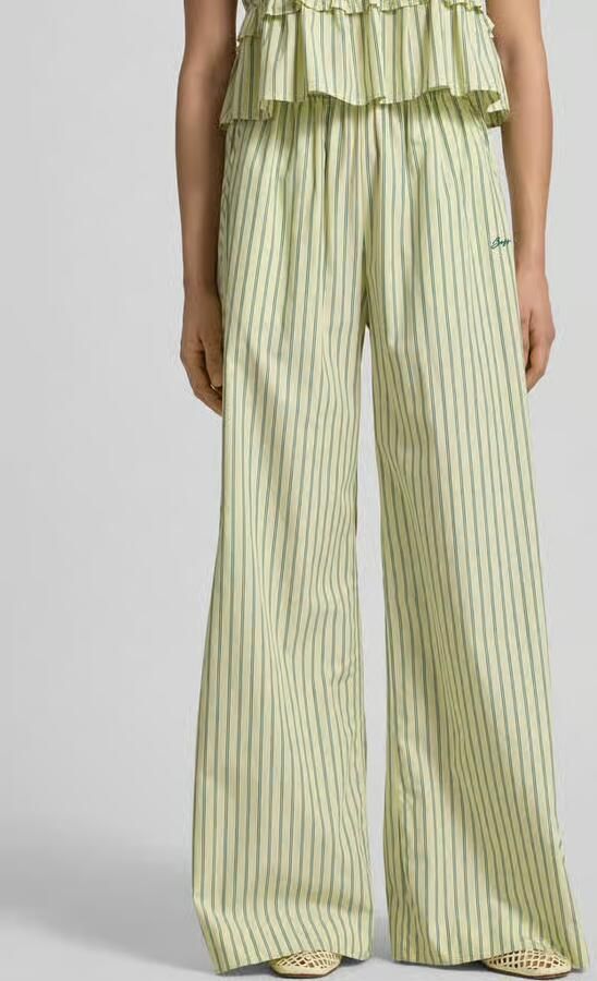 Boss Orange Wide leg broek van puur katoen model 'C_TIPLYN' - Foto 3