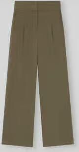 Boss Orange Wide leg broek van viscosemix met bandplooien