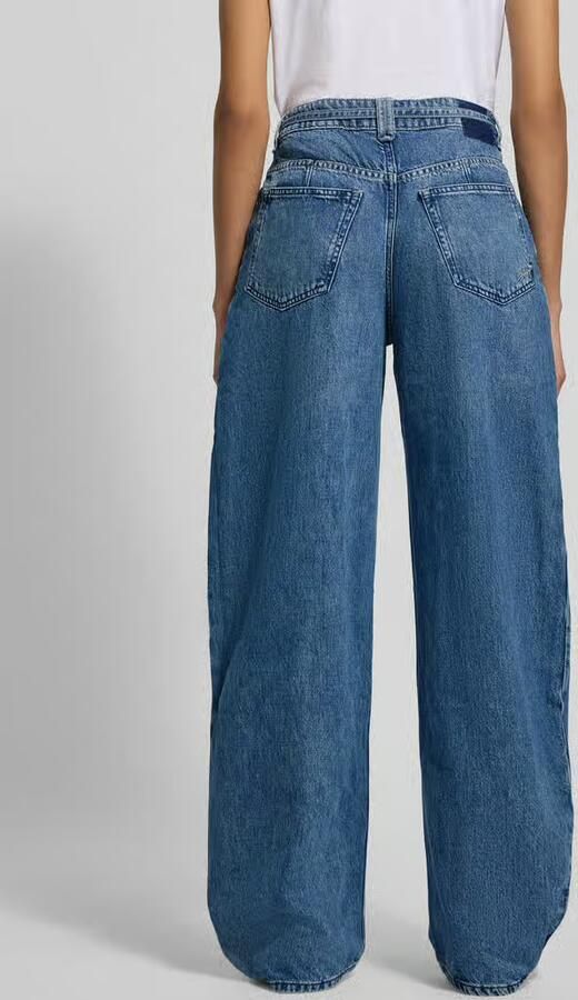 Boss Orange Wide leg jeans van Mix van katoen en lyocell Model 'C_PLEATED BARREL 1.0' - Foto 3
