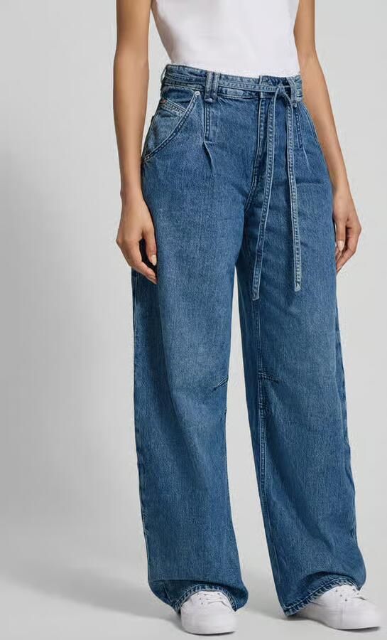 Boss Orange Wide leg jeans van Mix van katoen en lyocell Model 'C_PLEATED BARREL 1.0' - Foto 2