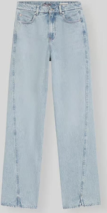 Boss Orange Wide leg jeans van pure katoen met siernaden model 'C_MARLENE SLIT HR' - Foto 2