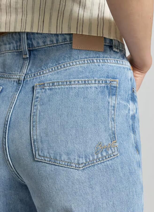 Boss Orange Wide leg jeans van puur katoen model 'C_MARLENE'
