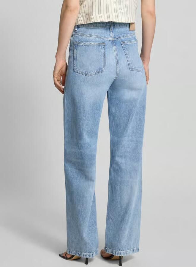Boss Orange Wide leg jeans van puur katoen model 'C_MARLENE'