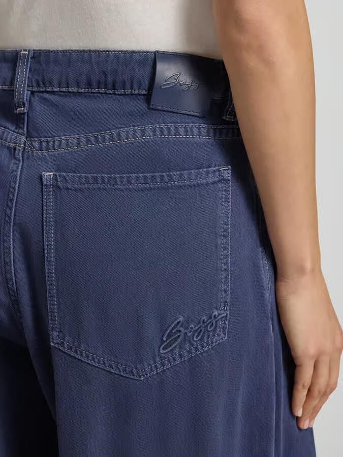 Boss Orange Wide leg loose fit jeans van katoenmix model 'C_SLOUCHY' - Foto 2