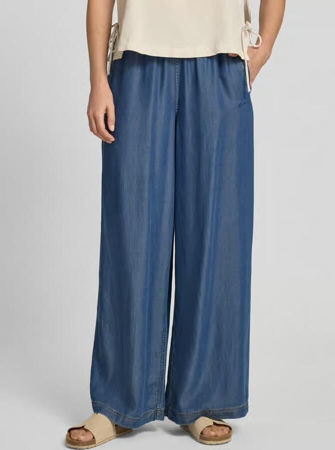 Boss Orange Wide leg wijdte broek van lyocell model 'C_TANELLA' - Foto 3