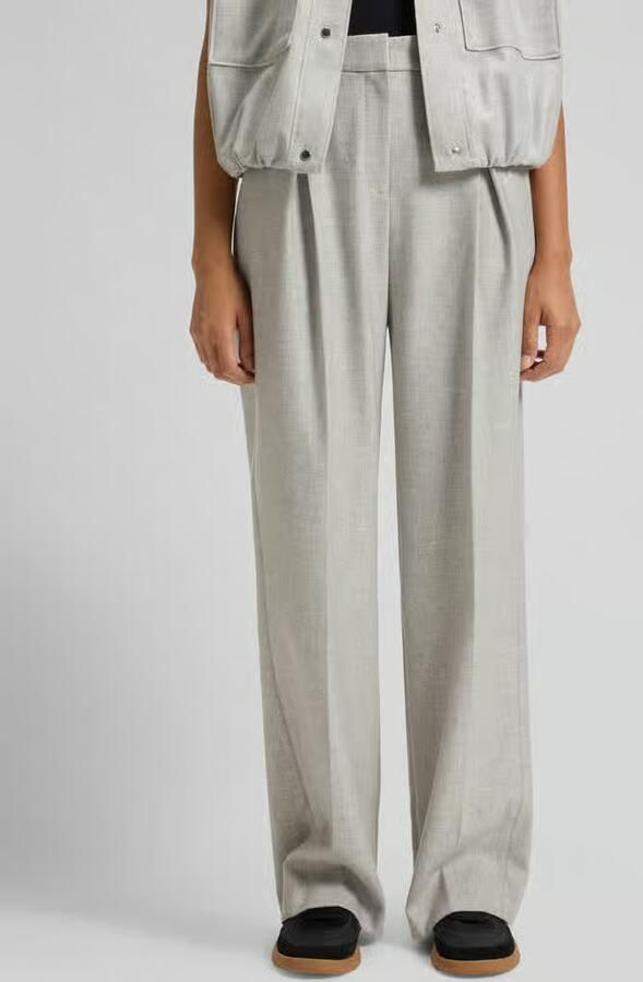 Boss Orange Wijde broek van flanel met wol model 'TAFLONG' - Foto 2