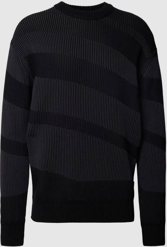 Boss Orange Gebreide pullover in colour-blocking-design model 'Arace'