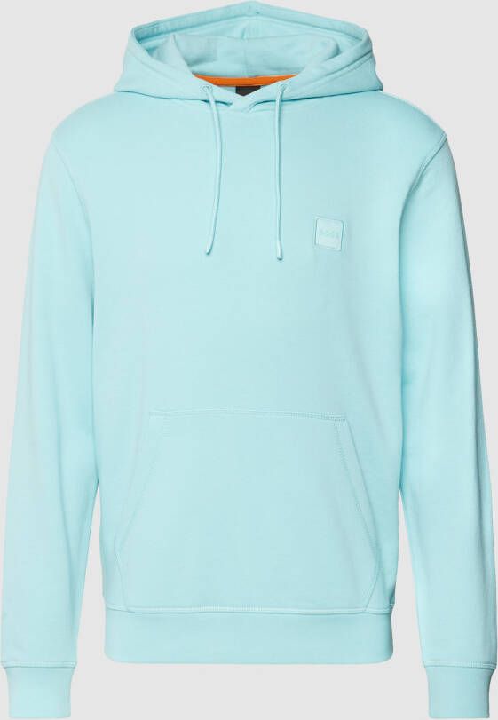 Boss Orange Hoodie met logostitching model 'WETALK'