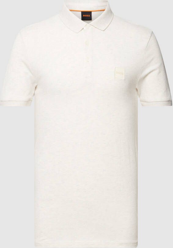 Boss Orange Poloshirt met labeldetail model 'PASSENGER'
