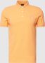 BOSS gemêleerde slim fit polo Passenger light pastel orange - Thumbnail 3