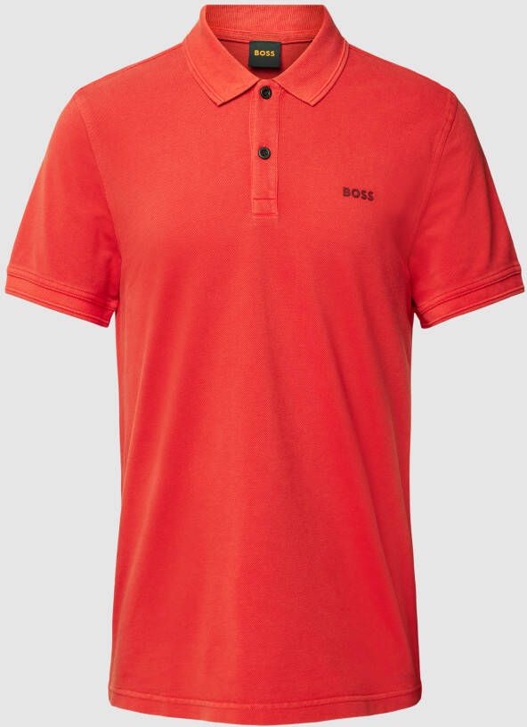 Boss Orange Poloshirt met logostitching model 'PRIME'