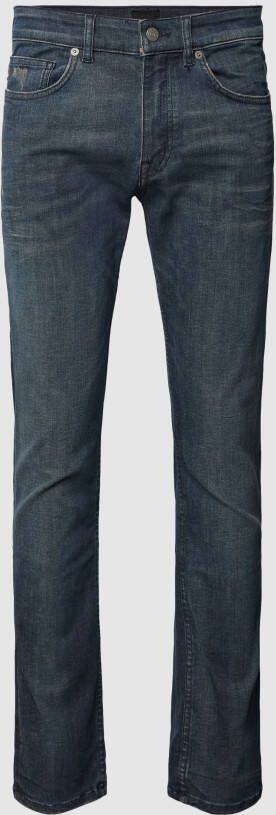 Boss Orange Slim fit jeans met labelpatch model 'Delaware'