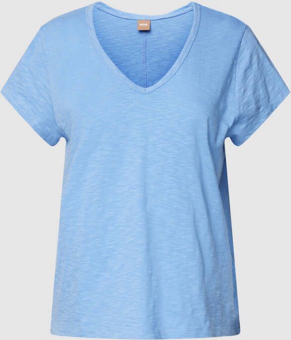 Boss Orange T-shirt in effen design model 'Eslenza'