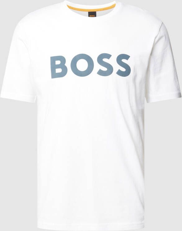 Boss Orange T-shirt met labeldesign