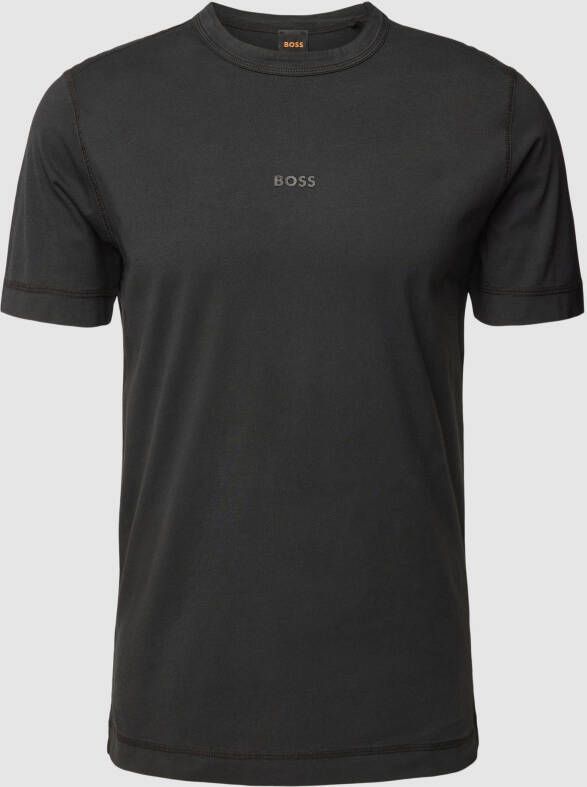 BOSS Casualwear T-shirt met labeldetail model 'Tokks'