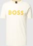 BOSS regular fit T-shirt Thinking met logo light beige - Thumbnail 2
