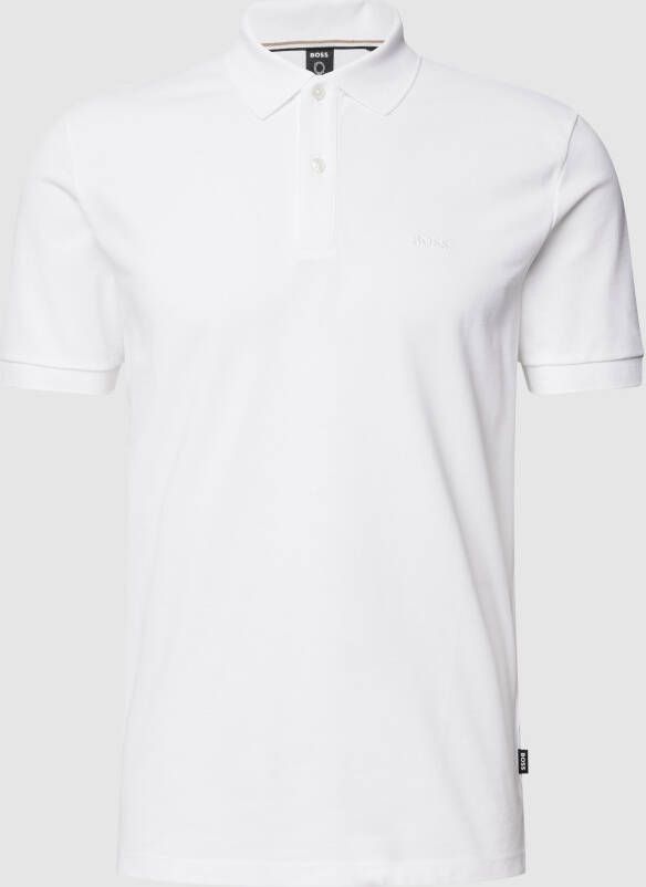 Boss Poloshirt met labelstitching model 'Pallas'