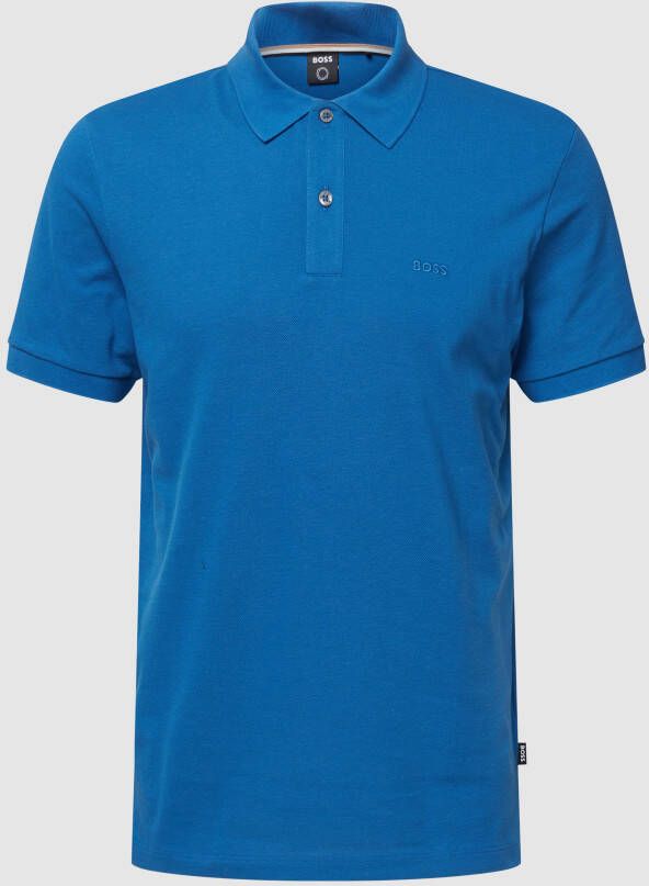Boss Poloshirt met labelstitching model 'Pallas'