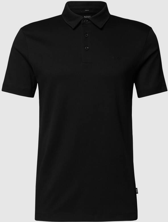 Hugo Boss Zwarte poloshirt met korte mouwen Black Heren