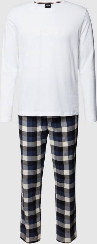 Boss Pyjama met labeldetails