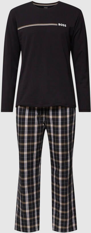Boss Pyjama met labelprint model 'Urban Long Set'