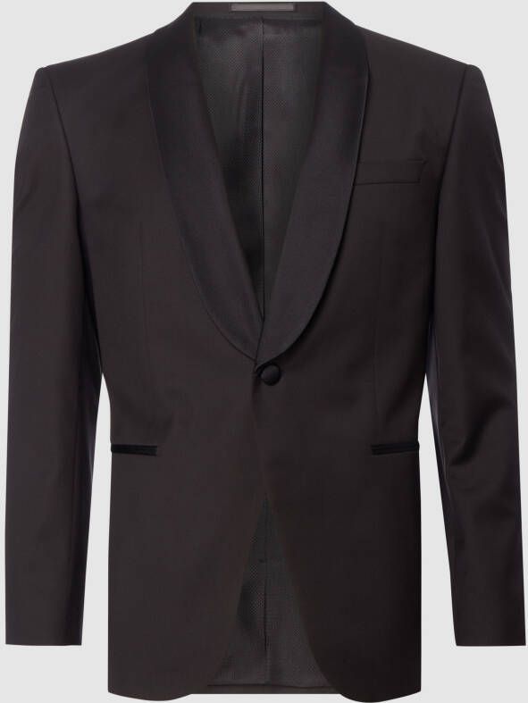 Boss Regular fit smokingjas van scheerwol