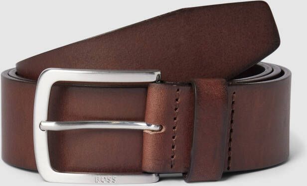 Boss Riem met doornsluiting in metallic