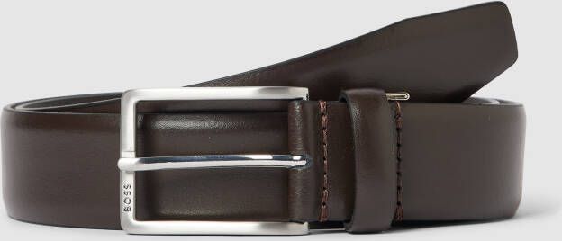 Boss Leren riem Erman-L_Sz35 met subtiele -reliëf op de sluiting
