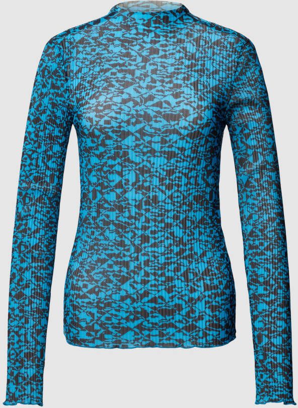 Boss Shirt met lange mouwen en all-over motief model 'Esami'