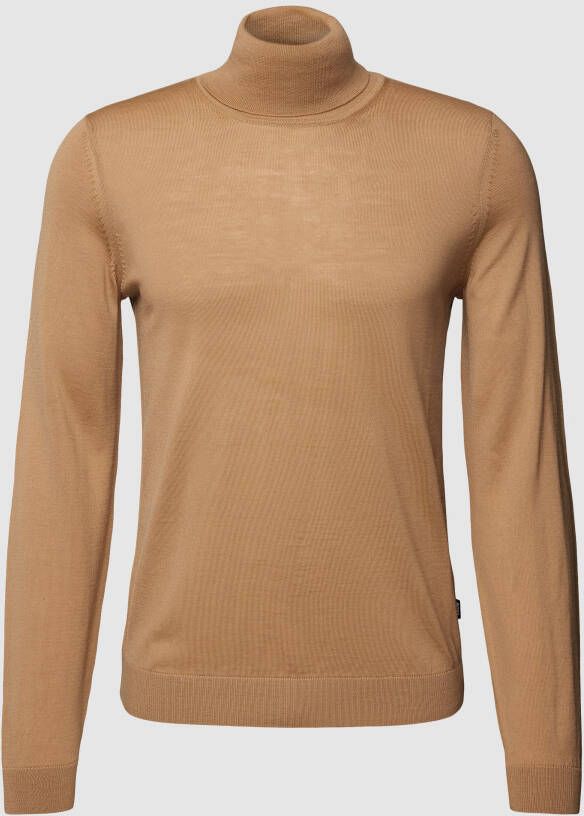 Boss Shirt met lange mouwen en col model 'Musso'