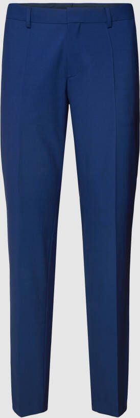 Boss Slim fit pantalon van scheerwolmix model 'Genius'