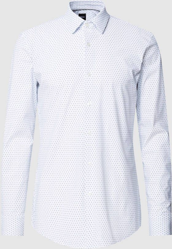 Boss Slim fit zakelijk overhemd met all-over motief