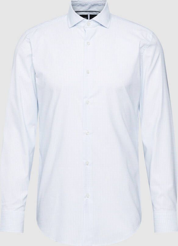 Boss Slim fit zakelijk overhemd met all-over motief model 'Hank'