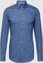 Hugo Boss business overhemd slim fit easy iron blauw effen katoen - Thumbnail 2