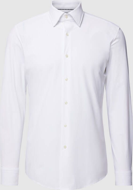 Boss Slim fit zakelijk overhemd met kentkraag model 'Hank'