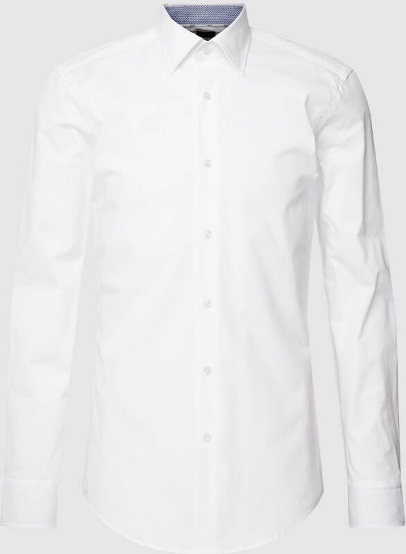 BOSS Slim Fit Slim fit zakelijk overhemd met kentkraag model 'Hank'