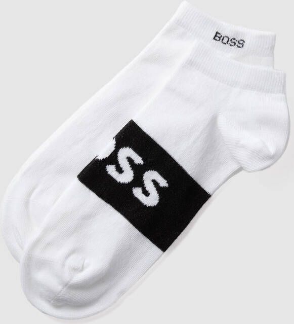 BOSS Business-sokken 2P AS Logo CC met groot ingestrikt logo-opschrift (2 paar Set van 2)