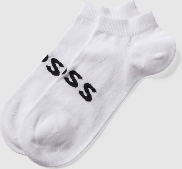 Boss Sneakersokken met labelprint in een set van 2 paar