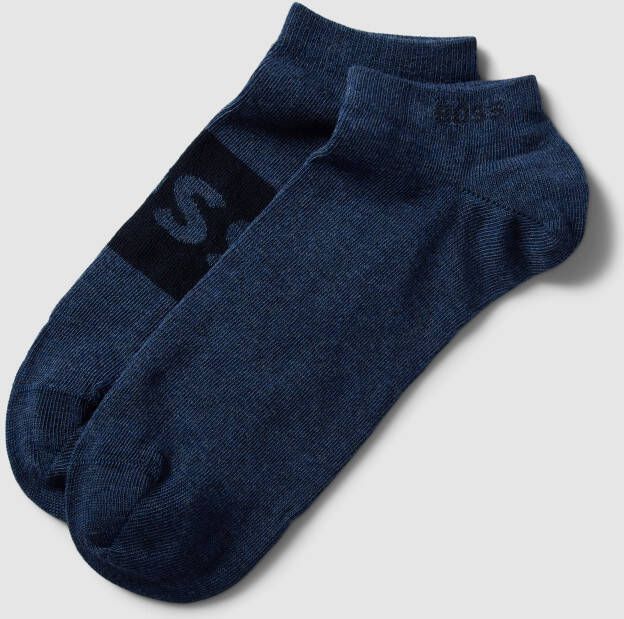 Boss Sneakersokken met labelprint in een set van 2 paar