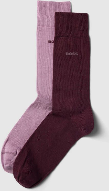 Boss Sokken met labeldetail in een set van 2 paar