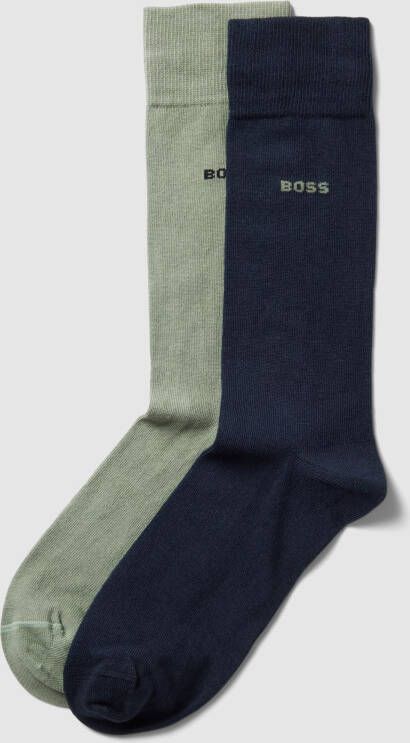 Boss Sokken met labeldetail in een set van 2 paar