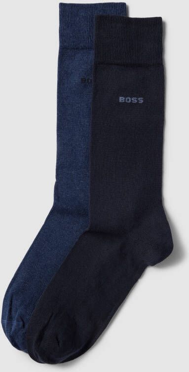 Boss Sokken met labelprint in een set van 2 paar