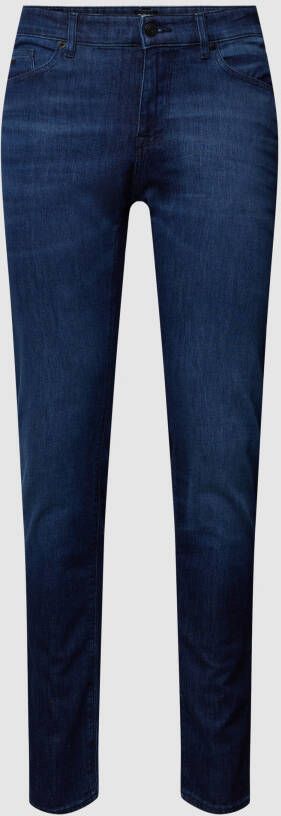 Boss Straight fit jeans met logodetail model 'Maine'