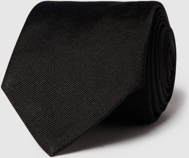 Boss Stropdas met fijne structuur (7 5 cm)
