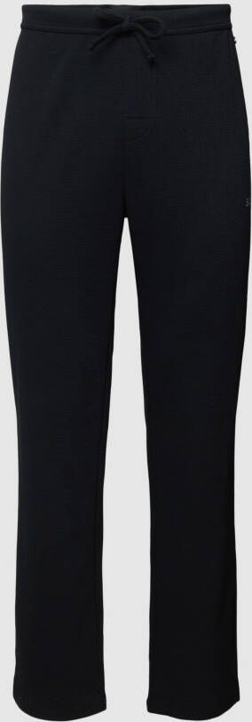 Boss Sweatpants met labelstitching model 'Waffle'