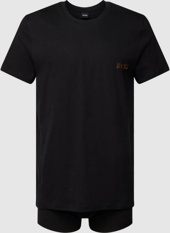 Boss T-shirt en boxershort in een set met labelprint