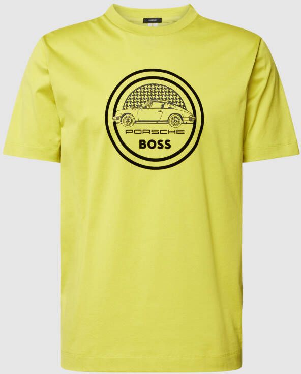 Boss T-shirt met labeldetail model 'Tiburt'